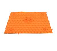 IMIKEYA Tappetino per agopressione manuale per massaggio ai piedi grande, colore arancione, tappetino da gioco pieghevole per sollievo dalla fatica, rilassamento e bagno, massaggiatore a punti di