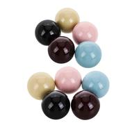 IMIKEYA Tappi per bottiglie di profumo 10 pezzi tappi rotondi zincati in plastica compatibili ugelli da 172 mm colori assortiti rosa, nero, beige, marrone blu per