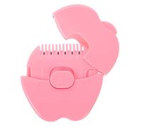 IMIKEYA Trimmer manuale per frangia pettine separatore in plastica riutilizzabile taglierina a punta aperta rosa strumento sicuro per tagliare i capelli dei bambini
