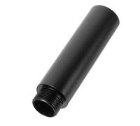 IMIKEYA Tubo di Estensione per Supporto Microfono in Lega di Alluminio Nero Adattatore Metallico, Facile da Installare e Portatile per Uso Professionale