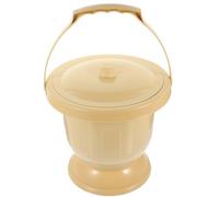 IMIKEYA Vasino portatile piccolo colore cachi tappo ermetico per donna incinta anziano e resistente alle macchie, facile da pulire, per uso domestico per colore casuale
