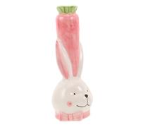 IMIKEYA Vaso di Coniglio Vaso Vasi di Gemme Porcellana da Tavolo di Coniglio Statuine di Porcellana Fioriera in Ceramica Cartoni Animati Vasi di Fiori Ceramica Rosa
