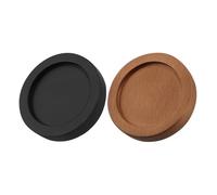 IMIKEYA Vassoio per Macina Sale e Pepe in Legno Antiscivolo da 2 Pezzi Base Stabile e Decorativa per Condimenti Porta Macinapepe Manuale per Cucina e Griglia