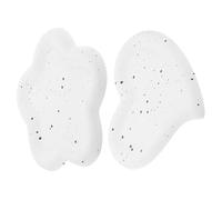 IMIKEYA Vassoio per nail art 2 pezzi, design floreale e cuore, stile pittura a inchiostro, supporto leggero e resistente, per l'organizzazione di gioielli e profumi, adatto per