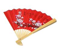 IMIKEYA Ventaglio Pieghevole Decorativo da Appendere alla Parete in Carta e bambù 50X90 CM Grande Ventaglio Orientale da Parete per Soggiorno e Studio Fotografico Decorazione a Pendente