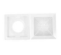 IMIKEYA Ventilazione Bagno con Copertura Soffitto Quadrata per Sostituzione Pannello Plastica per Ventilazione Parete e Soffitto Aria Uniforme e Facile Manutenzione