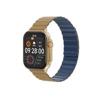 IMIKI FRAME PRO SF1 - Smartwatch uomo donna - Display AMOLED 2,1", Connettività Bluetooth, Cinturino magnetico, Misura ossigeno nel sangue e Frequenza cardiaca, Android e iOS, Pink Gold