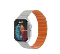 IMIKI FRAME PRO SF1 - Smartwatch uomo donna - Display AMOLED 2,1", Connettività Bluetooth, Cinturino magnetico, Misura ossigeno nel sangue e Frequenza cardiaca, Android e iOS, Silver