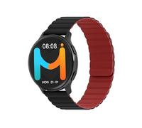 IMIKI HOLO TG2 - Smartwatch uomo donna - Display AMOLED 1,43", Connettività Bluetooth, Cinturino magnetico, Misura ossigeno nel sangue e Frequenza cardiaca, Android e iOS - Black + Black/Red