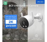 IMILAB EC3 Lite 2K Telecamera di sicurezza esterna KR Visione notturna a colori Rilevazione umana Audio IP66 MiHome Compatibile Versione coreana