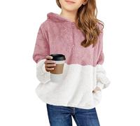 Imily Bela Felpa in Pile con Cappuccio | Per bambini e bambine, con tasca, maniche lunghe