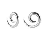 IMINI 2pcs In Acciaio Inox Orecchio Chirurgico Spirale Tappi Fibbie Tunnel Expander Gauges Snail Twist Muffe Orecchie Allungatori Piercing Del Corpo Gioielli, 4g(5mm), Metallo, Nessuna pietra preziosa