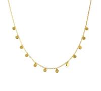 IMINI Delicata collana girocollo multi disco per donne ragazze minimalista argento Sterling 925 piccolo disco rotondo moneta semplice catena girocollo regolabile collane moda gioielli di compleanno