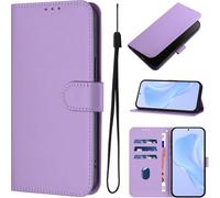 IMIRST Custodia a portafoglio per OnePlus 13R 5G, con 3 scomparti per carte di credito e cavalletto [custodia interna in TPU antiurto] in pelle PU con chiusura magnetica per OnePlus 13R 5G, YBCS viola