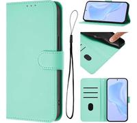 IMIRST Custodia a portafoglio per OnePlus 13R 5G, con 3 scomparti per carte di credito e cavalletto [custodia interna in TPU antiurto] in pelle PU con chiusura magnetica per OnePlus 13R 5G, YBCS verde