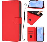 IMIRST Custodia a portafoglio per OnePlus 13R 5G, con 3 scomparti per carte di credito e cavalletto [custodia interna in TPU antiurto] in pelle PU con chiusura magnetica per OnePlus 13R 5G, YBCS rosso