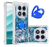 IMIRST Custodia per telefono compatibile con Redmi Note 14 Pro 5G Bling Liquid Glitter Diamond Ring Shell antiurto custodia protettiva paraurti per Xiaomi Redmi Note 14 Pro 5G / Poco M6 Pro 4G. YBK