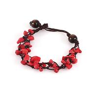 Imitated Turquoise Boho Bohemia Ankle Multicolor Chip Beads Braided Anklet Adjustable Jewelry For Women s Beach 17-25cm Clever and attractive