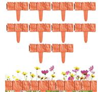 Imitation Stone Garden Fence | 10 Piece Imitation No Dig Landscape Border,Artificial Rock Edgers Bricks - For Outdoor LawnYard Landscape Grass Trees Garden Porch Courtyard Gardens