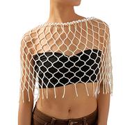 Imitazione Perla Catena Del Corpo Per La Ragazza Scialle Della Perla Spalla Abito Da Sposa Accessorio Antico Gioielli In Perline Maglia Personalizzata Con Perline Body Wrap Da Sposa