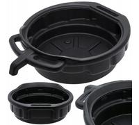 IMJ-Global Recipiente Ciotola da 10 Litri | con Imbuto | Altezza 13 cm | per Raccolta Cambio Olio Benzina Carburante | per Auto