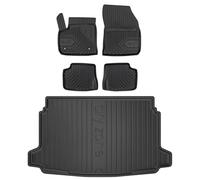 IMJ-Global Set Tappetini & Vasca Baule ProLine 3D Auto su Misura Compatibile con Jeep Compass II dal 2016 in poi, Proteggi interni e bagagliaio, per Migliorare Look e Sportività