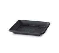 IMJ-Global Sottovaso per vaso Nero 17x17 cm Quadrato fioriera per piante Fiori TERRA PKWT17 da interno esterno Quadrato Nero in plastica