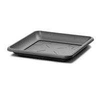 IMJ-Global Sottovaso per vaso Nero Quadrato fioriera per piante Fiori TERRA da interno esterno Quadrato Nero in plastica
