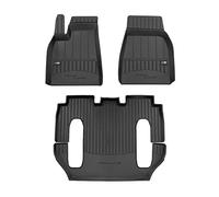 IMJ-Global Tappetini Auto Gomma ProLine 3D su Misura Compatibili con Tesla Model X 2015-2021 6 posti, pre-facelift, Set Completo di Tappeti Auto TPE per Migliorare Look e Sportività