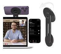 imluckies Computer Portatile Continuità del Supporto Magnetico per Telecamera Compatibile con Magsafe, 180° Regolabile Flip Continuity Camera Mount per iPhone 14 13 12/ iOS 16 e MacOS 13 Ventura, Nero