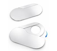 imluckies Copri Webcam Rotante [2 Pezzi], Privacy Cover in Metallo Ultra Sottile 0,5 mm per Laptop, MacBook, iMac, PC, iPad e iPhone, Bianco