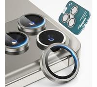 imluckies Pellicola Fotocamera per iPhone 17 Pro - 17 Pro Max, AR+AF Vetro Temperato & 9H Antigraffio Metallo Protezione Obiettivo Individuale, HD Chiaro Fotocamera Accessori - Grigio