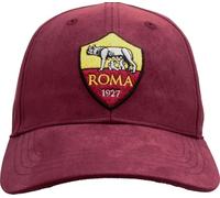 IMMA AS Roma Cappelli Stadio, Classic Crest Embroidery Eco-Alcantara cap - Red