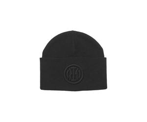 Imma Berretto Calcio Inter Ricamato Nero Azzurro L