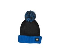 Imma Berretto Calcio Kids Inter Ponpon Fasciato Nero Azzurro 9-12A