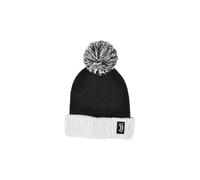 Imma Berretto Calcio Kids Juve Ponpon Fasciato Nero Bianco 5-8A