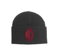 Imma Berretto Calcio Milan 3D Jacquard Nero Rosso Uomo TU