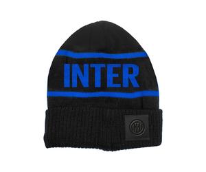 Imma Cuffia Inter Skipper Jacquard Nero Azzurro TU