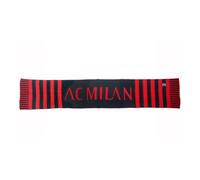 0901N|#Ac Milan Sciarpa Jacquard Sciarpa Logata Jacquard, Uomo, Rossonero, L