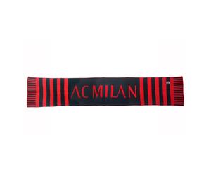 Imma Sciarpa Calcio Milan Logo Nero Rosso Uomo TU