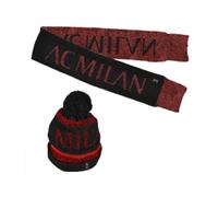 Imma Set Berretto e Sciarpa Milan Nero Rosso Bambino TU