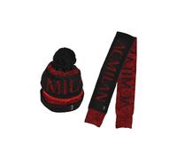 Imma Set Berretto E Sciarpa Milan Nero Rosso TU