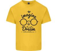 Immagina Che Non Sia Un Sogno Mondo Pace Maglietta Hippy Per Bambini