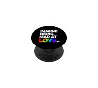 Immagina di essere arrabbiato con Love Pride Rainbow Typography PopSockets PopGrip Adesivo