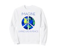 Immagina di Vivere la Vita in Pace Felpa