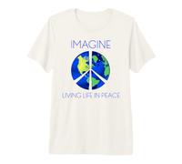 Immagina di Vivere la Vita in Pace Maglietta Premium