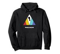 Immagina Dragons Triangolo Logo Nero Felpa con Cappuccio
