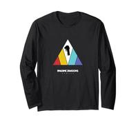 Immagina Dragons Triangolo Logo Nero Maglia a Manica