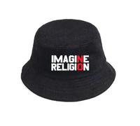 Immagina la Religione in Un Pensiero - Provocatorio - e - Design a Tema Cappello da Pescatore Berretto Invernale in Cotone, per Tutte Le Stagioni