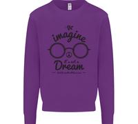 Immagina Non È Un Sogno Mondo Pace Hippy Uomo Felpa Maglione